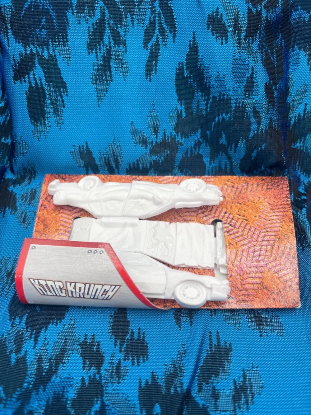 Monster Jam King Krunch Mini White Car Toy By Mattel